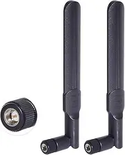Bingfu Dual Band WiFi 2.4GHz 5GHz 5.8GHz 8dBi SMA Male Antenna (2-Pack) for Wireless Vedio Security IP Camera Recorder Surveillance Recorder Truck Trailer Rear View Backup Camera Reversing Monitor