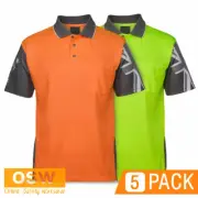 5 x Hi Vis Safety Sublimated Aussie Australian Southern Cross Work Tradies Shirt