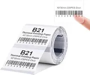 Label Maker Tape Compatible for NIIMBOT B21/B1/B3S, Barcode Price Label Printer Paper Waterproof Anti-Oil Scratch-Resistant Sticker Clear 1.57"x1.18"(40 * 30mm) 230 Labels
