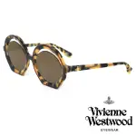 【VIVIENNE WESTWOOD】英國土星雙圈圓框俏皮太陽眼鏡(玳帽色 VW956-S02)