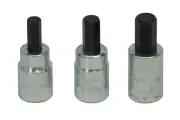 Lisle 12550 Socket Bit Set Brake Caliper 3 Pc 3 8In Drive Set Of 4