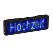 Bluetooth LED Name Badge Rechargeable Light Sign DIY Programmable Scrolling Message Board Display LED,Type 5 Black