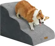 Dog Stairs for Small Dogs 3-Step Dog Stairs for High Beds and Couch Pet Steps for Small Dogs and Cats Non-Slip Stable Indoor Dog Steps 40x60x40cm