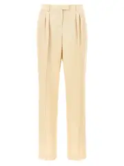 [Tom Ford] Tom Ford-With Front Pleats Pantaloni Beige-Donna 40IT Beige