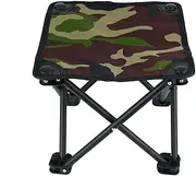 Camouflage Folding Portable za Outdoor Stool Folding Portable Camping Supplies/1 (Size : Black Maza)