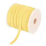 1/4 Inch Double Fold Bias Tape Continuous Bulk Bias Tape Lemon Yellow 50 Yards