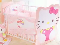 在飛比找Yahoo!奇摩拍賣優惠-正版Holle kitty 多功能造型嬰兒床(大床)