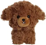 Aurora - Small Brown Teddy Pets - 7" Brown Poodle - Playful Stuffed Animal