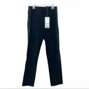 Rag & Bone Black Dani Pants with Leather Side Stripe $395 NWT Size 6