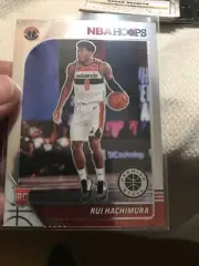 2020 NBA Hoops Premium Stock Rui Hachimura Rookie Card #206 Wizards