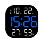 13Inch Wall Clock Brightness Adjustable Remote Control LED Digital Clock4040