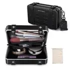 Byootique Mini Suitcase Crossbody Bag w/ Adjustable Strap Hard Shell Case,Black
