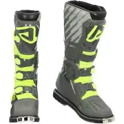 X-Race Grey Yellow Motocross Boots