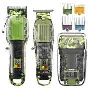 Professional Hair Clipper Adjustable Hair Trimmer For Men Cord & Cordless Electric Beard Haircut Machine Rechargeable
