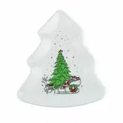 Fiesta® Tree Plate - Santa's Sleigh | Christmas Whimsy (White)