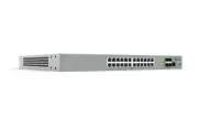 Allied Telesis 24-port 10/100TX PoE+ stackable switch with 4 x 100/1000X SFP upl