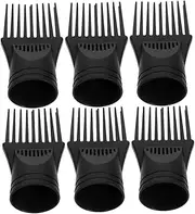 Healvian Hair Dryer Accessories Kit 6 Pack Comb Nozzles for Hair Dryer Fine Tooth Combs for Women Multifunctional Hair Styling Comb Hair Dyer Attachments