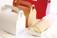 在飛比找樂天市場購物網優惠-【GK02】3組大號瑞士捲提盒 烘焙包裝 手提盒 生乳捲盒 