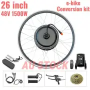 48V 1500W Electric Bicycle conversion kit 26” rear wheel for ebike DIY