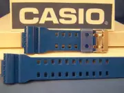 Casio Watch Band GA-110 HC-2AV. Glossy blue G-Shock Original Strap