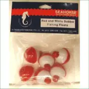 F100/1 FLOAT 1in BOBBER RED/WHT PLAS 6P