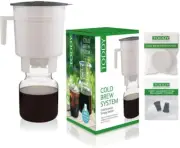 Cold Brew Coffee Maker Bundle with Reusable Filters & Silicone Stoppers - 2L