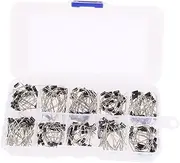 FELTECHELECTR 200Pcs Diode Assortment Kit to Fast Switching Diodes for Electronics Projects Storage Box Included for Electronics and Electrical Experiments