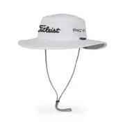 New Titleist Tour Aussie Golf Hat Men's White Black Sun Bucket Cap OSFA