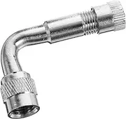 90Degree Angled Valve Extension Adapter for Cars Motorcycles and Bikes Durable Construction Fit Easy Inflation and Deflation Silver