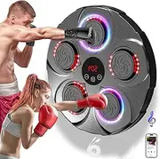 Muja Musical Boxing Machine, Boxing Wall Mount Machine for Kids Adult, Bluetooth Smart Boxing Training Machine with Boxing Gloves, Boxing Equipment with Adjustable Modes and Volume
