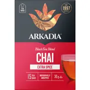 Arkadia Chai Tea Bags Extra Spice 15 pack