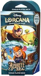 Disney Lorcana Set 6 Azurite Sea Single-Player Deck: Emerald & Sapphire
