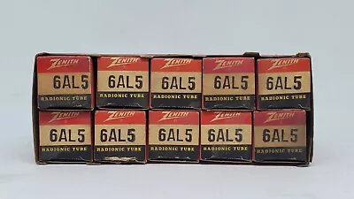 6AL5 Tube 10 Tubes Sylvania 3AL5 12AL5 6EB5 5726 EB91 CV4025 6058 CV140 6663 NOS