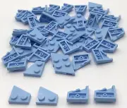 Lego 50 New Bright Light Blue Wedge Plates 2 x 2 Studs Left Pieces
