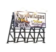 Woodland Scenics-Lighted Billboard - Just Plug(R) -- Wise Tobacco Co. - HO