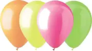 PMU Latex Balloons 12 inch Neon Assorted Pkg/100