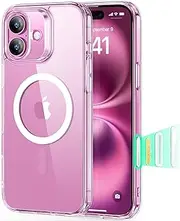 ESR for iPhone 16 Plus Case, Camera Control, Compatible with MagSafe, Shockproof Military-Grade Protection, Magnetic Phone Case for iPhone 16 Plus, Classic Hybrid Case (HaloLock), Clear