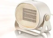 Space Heater, 500W Portable Ceramic Electric Desktop Heater, 2-Speed Thermostat, PTC 3S Fast Heating Mini Heater for Home Bedroom Office Desk Indoor Use (AU Adapter)