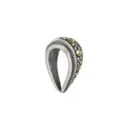 Sterling Silver Marcasite Pendant Bail Charm Connector #97808
