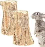 Gihioue Bunny Chew Sticks - 2X Natural Papaya Wood Stick | Natural Papaya Pet Teeth Care Supplies Healthy Teeth Grinding Toys for Squirrel Gerbils