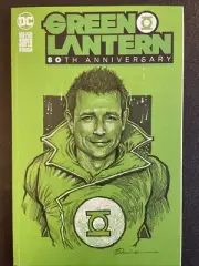 GREEN LANTERN 80th ANNIVERSARY Comic ORIGINAL ART COVER Muller DC Nathan Fillion