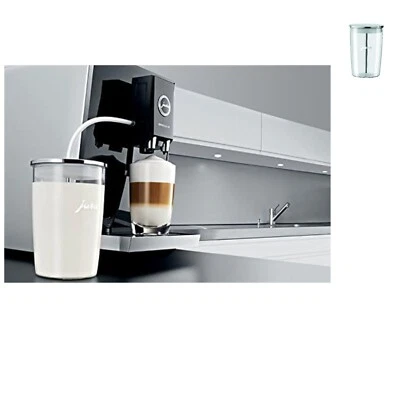 Elegant Square Glass Milk Storage Container - Perfect for Lattes & Cappuccinos
