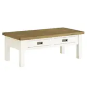 Leura Belle Coffee Table in Brushed with Natural Timber Top - Indoor Coffee Tables