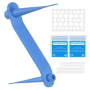 1 Set Skin Tag Remover Ergonomics Design Work Fast Lightweight Papilloma Removal Small Face Care Corn Cleansing Tool for Body QinHai Blue