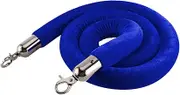 GDPKIALSLZ, Barrier Ropes with Stainless Steel Hooks, New Queue Divider Crowd Control Stanchion Rope, for Hotel Celebration Restaurants/(Blue,Length 1.2M/4Ft/47In)