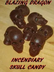 INCENDIARY Skull Candy-Made to hurt and Howling hot! Extremely hot Candy.