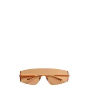 Futuristic Shield Sunglasses One size Nude