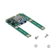 Plastic + Metal Mini PCI-E To USB 2.0 Converter Adapter Card Expansion Card l