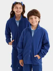Kids Polar Fleece School Jacket - Royal Blue