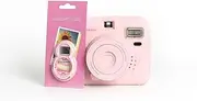 Solid Color Selfie Auxiliary Ring Lens Accessory for Instax mini7+/8/9 and Popoto Cameras - PP Material (Pink)